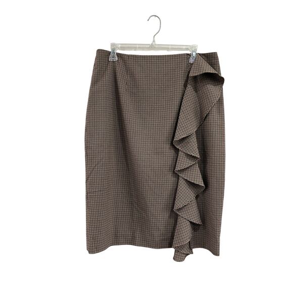 ANTONIO MELANI Dresses & Skirts - Antonio Melani Houndstooth Pencil Skirt Career Office Workwear Size 12‎ Chic